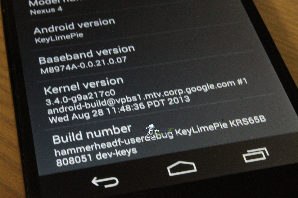 Screenshots van Android 4.4 KitKat gelekt