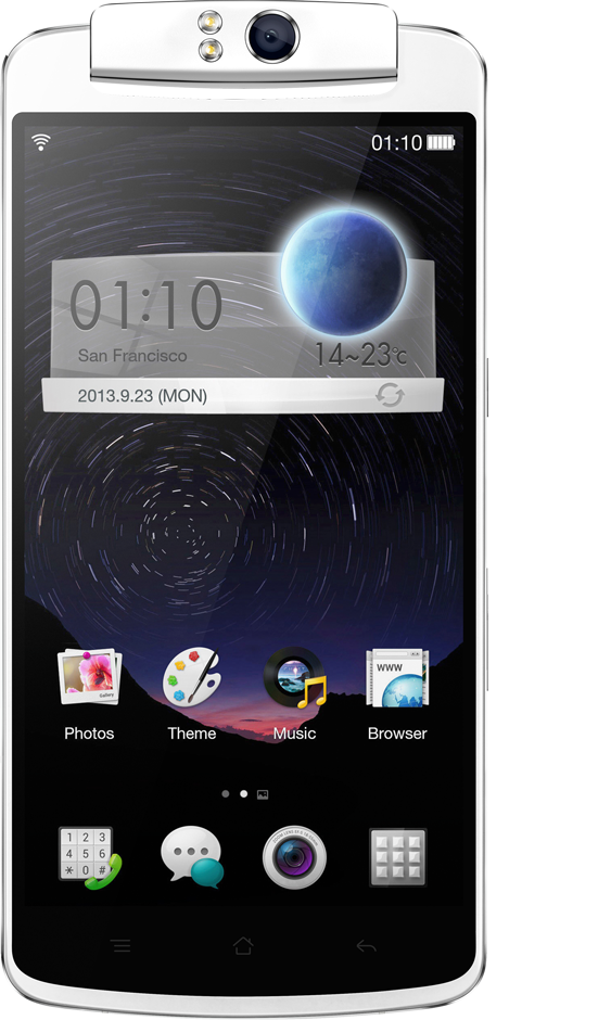 Oppo toont smartphone met draaibare camera