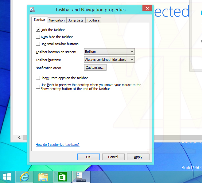 ‘Modern UI-apps in Windows 8.1-update naar taakbalk’