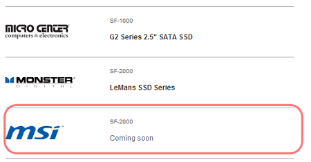 MSI gaat SSD’s maken