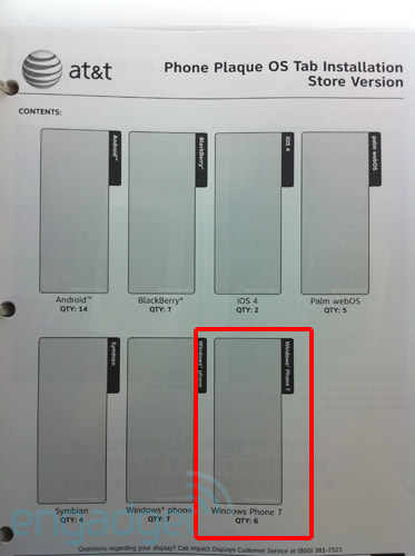 AT&T nu al Windows Phone 7-materiaal ontvangen