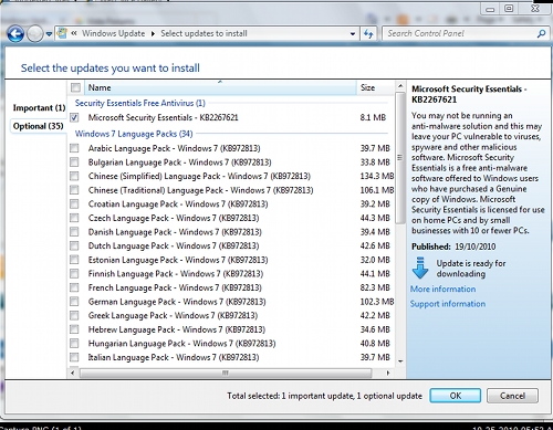 Kritiek op verspreiding Security Essentials