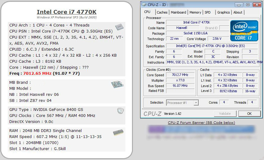 Haswell-chip Intel overgeklokt tot 7,01 GHz