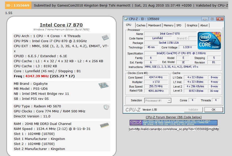 Kingston DDR3-geheugen breekt frequency record