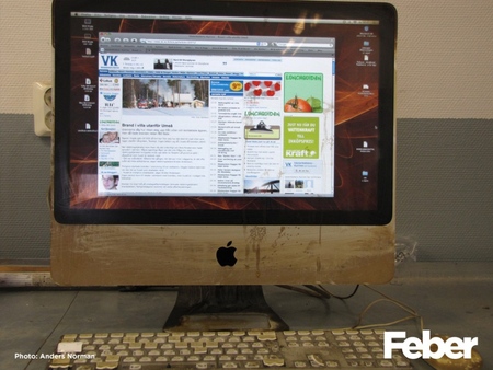iMac overleeft in afgebrand huis