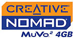 4GB voor nieuwe Creative MuVo² audiospeler