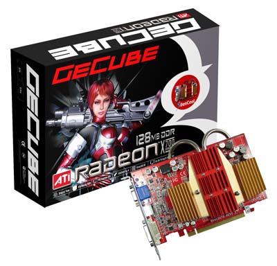 GeCube Radeon X700 met heatpipe GeCube Radeon X700 met heatpipe