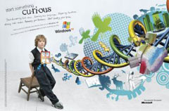 Pro-Windows advertentie gemaakt op Macintosh