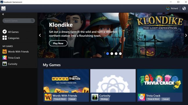 Facebook lanceert Gameroom, concurrent voor Steam