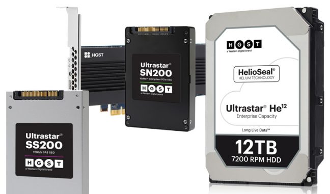 WD introduceert SSD’s en een 12TB Helium HDD voor zakelijke markt