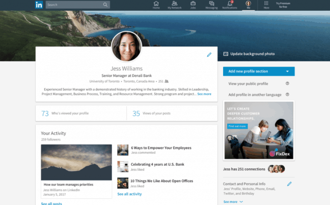 LinkedIn lanceert nieuw ontwerp