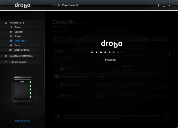 drobo-app-install