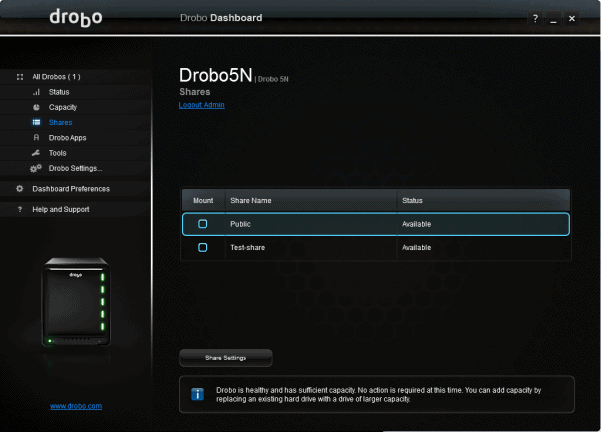 drobo-shares