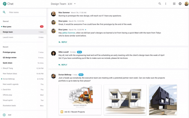 Google lanceert Slack-concurrent Hangouts Chat