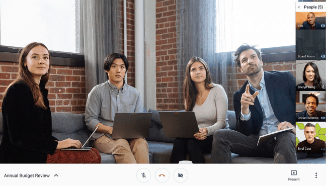 Google Meet past hand opsteken in videoconferentie aan