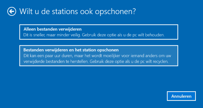 opschonen