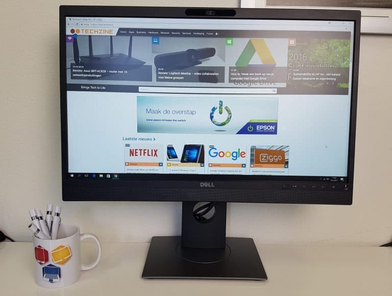 Review: Dell P2418hz monitor – 24 inch met ingebouwde videoconferencing