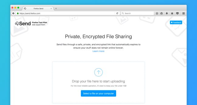 Mozilla lanceert Send, Snapchat-achtige dienst om bestanden te delen