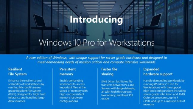 Microsoft haalt ReFS uit Windows 10 Pro, exclusief voor Windows 10 Pro for Workstations