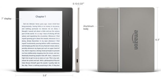 Amazon introduceert nieuwe, waterdichte Kindle Oasis reader