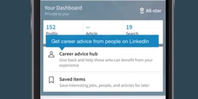 Nieuwe LinkedIn feature brengt je in contact met mentors voor carrièreadvies