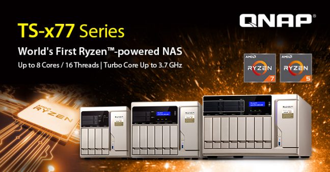 Qnap brengt nieuwe NAS-serie TS-x77 met Ryzen-processoren uit