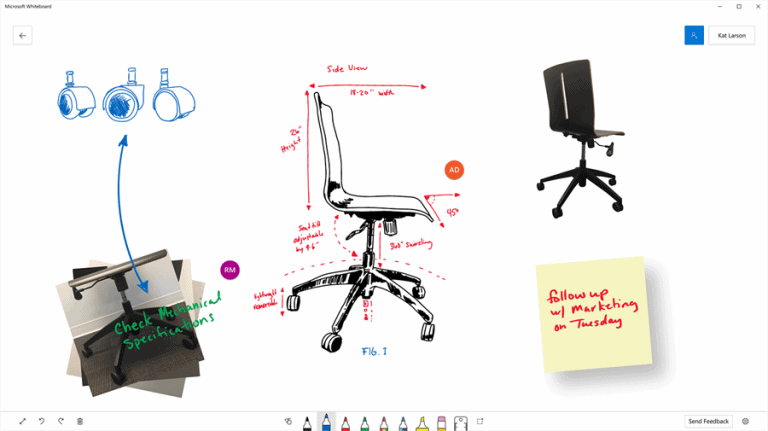 Microsoft lanceert publieke preview Whiteboard-app