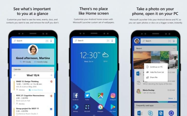 Microsoft Launcher nu al tien miljoen keer gedownload