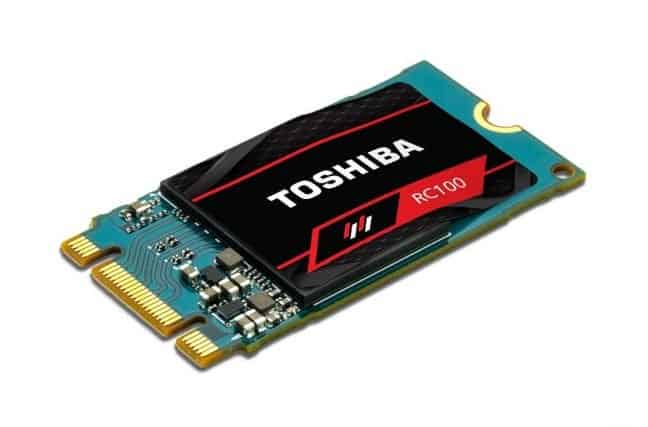 Toshiba kondigt RC100 NVMe SSD aan