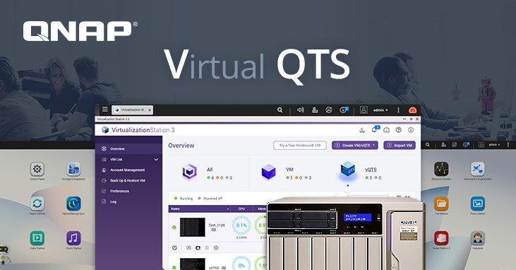 QNAP maakt meerdere virtual QTS-besturingssystemen draaien op een NAS-server mogelijk