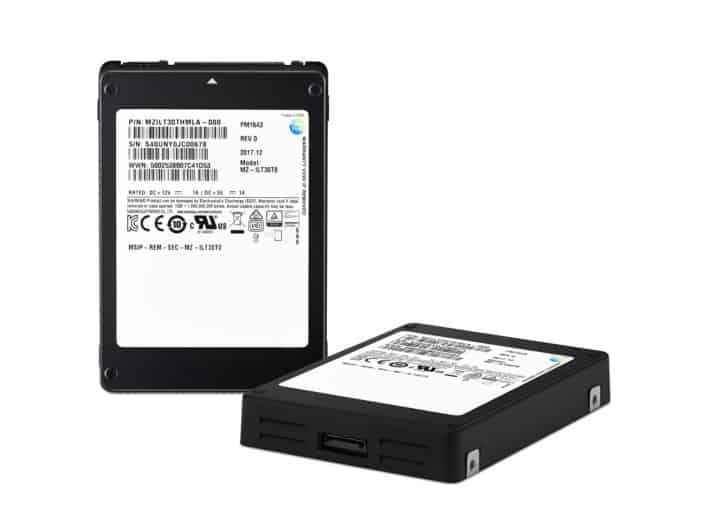 Samsung begint productie zakelijke SSD PM1643 met 30,72 TB