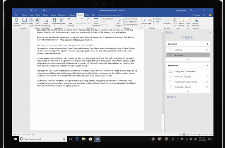 Microsoft maakt editen documenten makkelijker met experimentele Editor Overview Pane