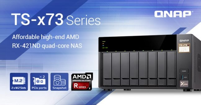 QNAP kondigt NAS-serie TS-x73 met quadcore AMD-processor aan