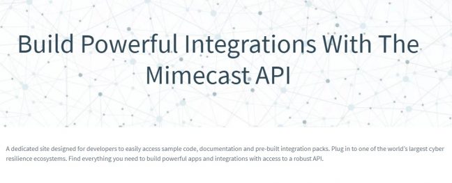 Mimecast maakt API-portaal voor ontwikkelaars beschikbaar