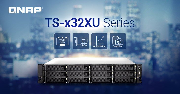 QNAP kondigt nieuwe rackmount NAS-serie TS-x32XU aan