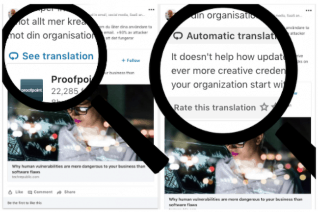 LinkedIn brengt vertaalfunctie naar zijn feed
