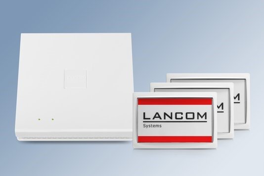 Lancom ontvangt patent voor integratie van WLAN, wireless ePaper en beacons