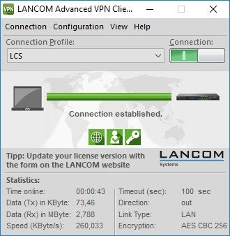 Lancom introduceert biometrische authenticatie in VPN Client