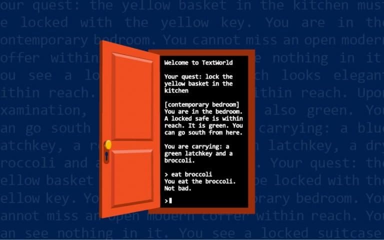 Microsoft maakt TextWorld waarmee AI aan de hand van tekstavonturen kan leren