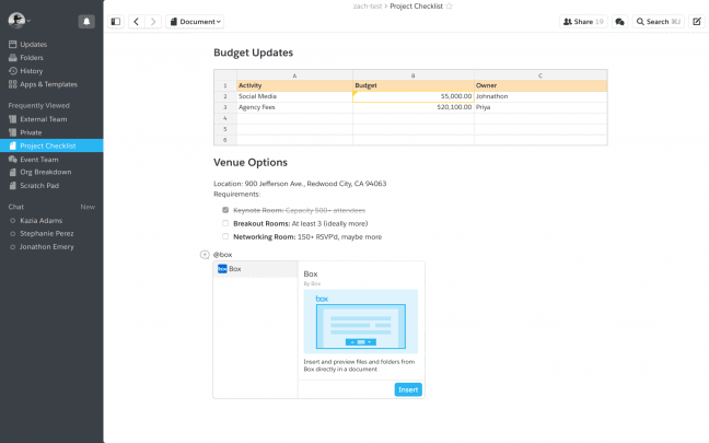 Box integreert content in Salesforce-platform Quip