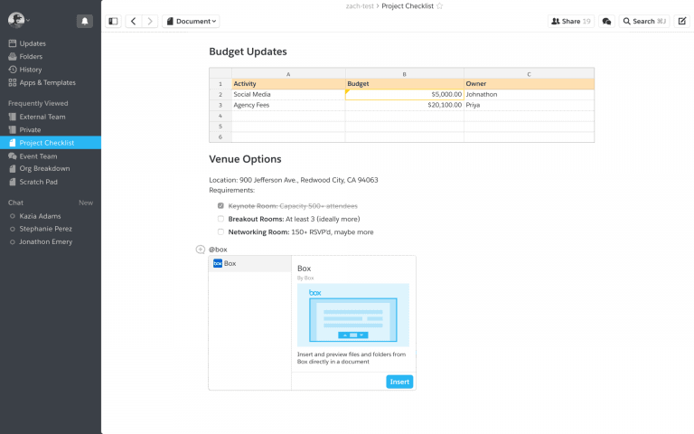 Box integreert content in Salesforce-platform Quip