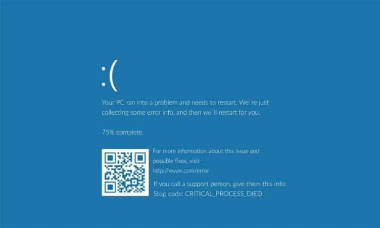 Windows heeft te maken met blue screen na april-updates