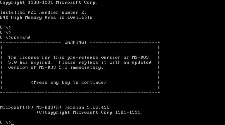 Microsoft maakt open-source versie MS-DOS beschikbaar op GitHub