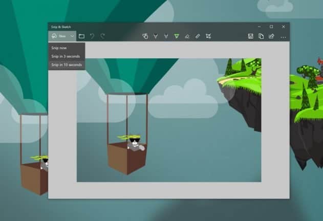 Microsoft schermafbeelding