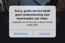 Een screenshot van de Foscam cloudesch op het eten.