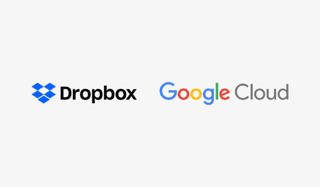 Dropbox en Google Cloud perken samenwerking in