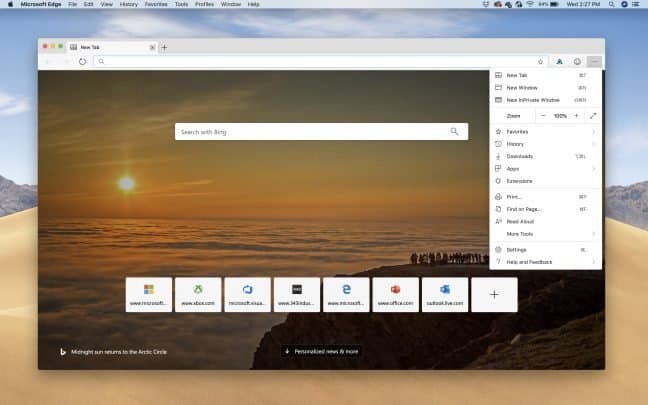 Microsoft publiceert preview van browser Edge voor macOS