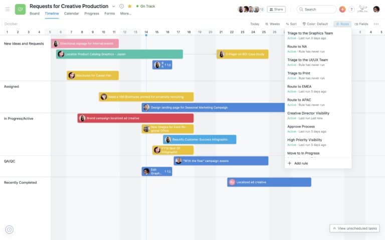 Asana Automation laat gebruikers workflows automatiseren