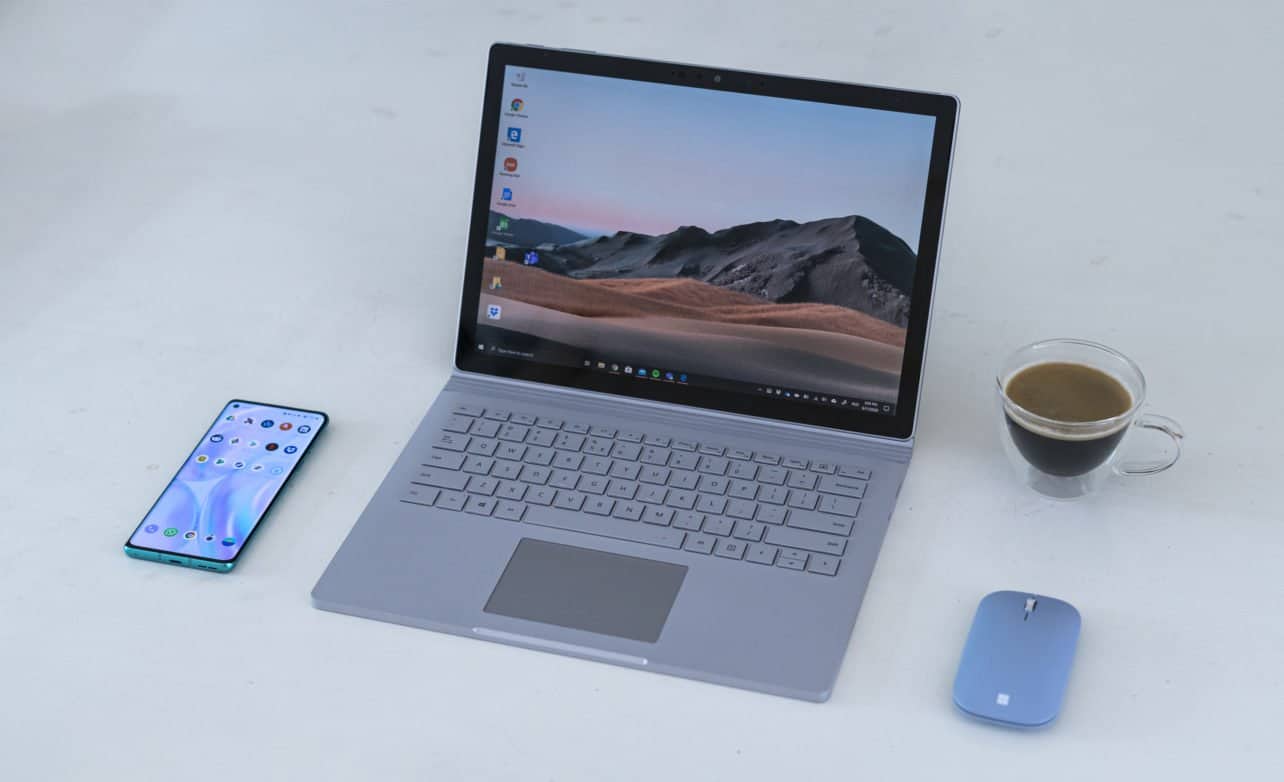 Microsoft Surface Book 3 open