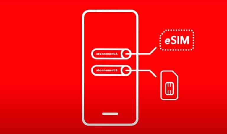 Vodafone biedt voortaan abonnementen aan met e-sim